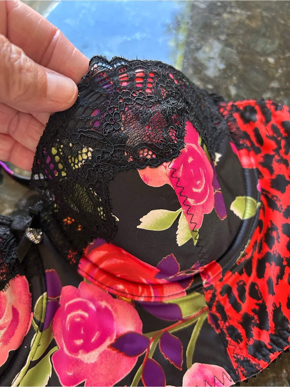NWOT Victoria’s Secret Leopard and Rose Bustier Push Up Bra. 36B. Sexy. Bold. - Picture 6 of 7